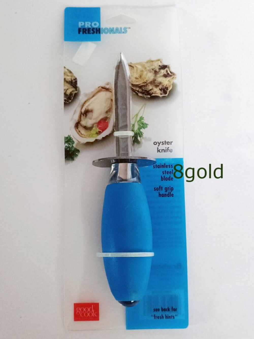Good Cook PROfreshionals Oyster Knife Stainless Steel Blade Soft Grip Handle